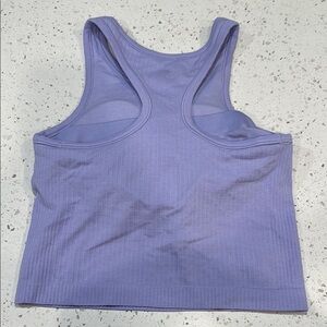 lululemon Ebb to Street Cropped Purple Tank Top